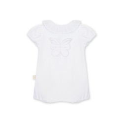 Baby Gi White butterfly romper 