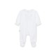 Baby Gi White frill collar butterfly babygrow