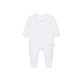Baby Gi White frill collar butterfly babygrow