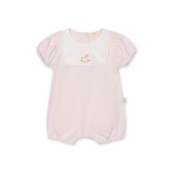 Baby Gi Pink rocking horse romper 