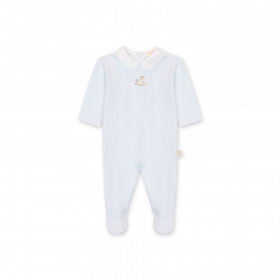 Baby Gi Blue rocking horse babygrow 