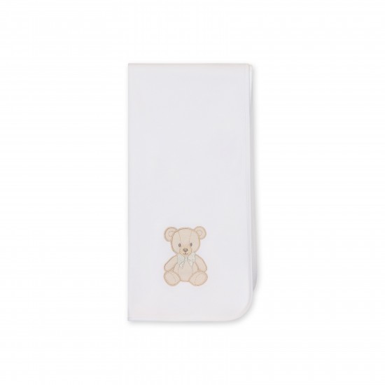 Baby Gi White teddy bear burp cloth 