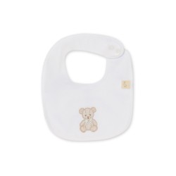 Baby Gi White teddy bear bib