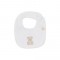 Baby Gi White teddy bear bib