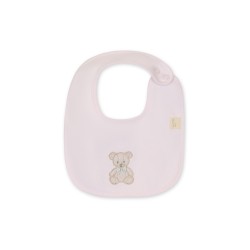 Baby Gi Pink teddy bear bib 