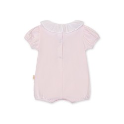 Baby Gi Pink frill teddy bear romper