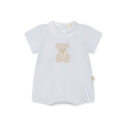Baby Gi Blue teddy bear romper 