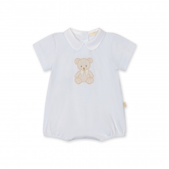 Baby Gi Blue teddy bear romper 