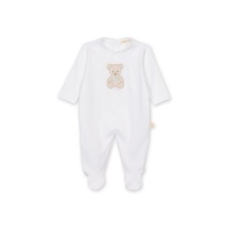 Baby Gi Cream Teddy Bear Babygrow 