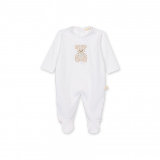 Baby Gi Cream Teddy Bear Babygrow 
