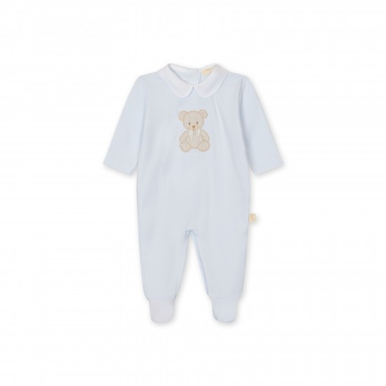 Baby Gi Blue Teddy Bear Babygrow 