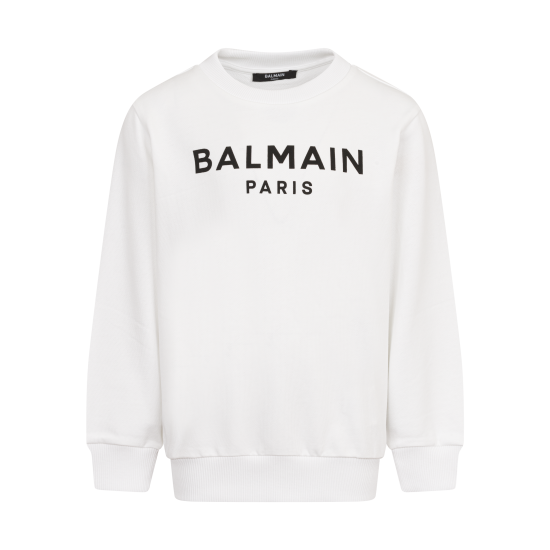 Balmain White/Black logo sweater 