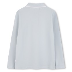 Hugo Boss Pale Blue long sleeved polo top 