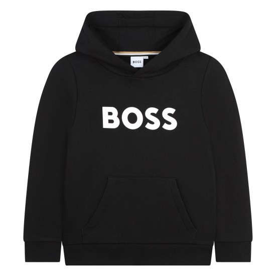Hugo Boss Black logo hooded jumper 