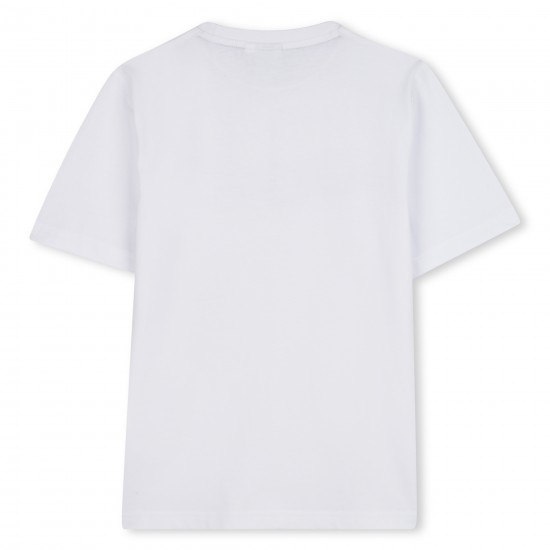 Hugo Boss White big logo t-shirt 