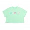 Bonini By Adee Shine Mint logo cropped t-shirt 