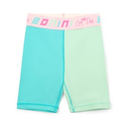 Bonini By Adee Spin Blue colour block cycling shorts 