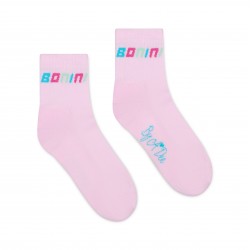 Bonini By ADEE Pink Twirl sport sock