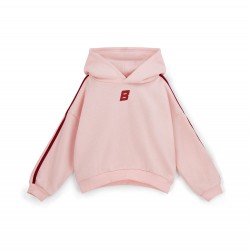 Bonini Pink/Burgundy logo piping hoody  + wide leg joggers 