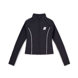 Bonini Black/White piping sport zipper 