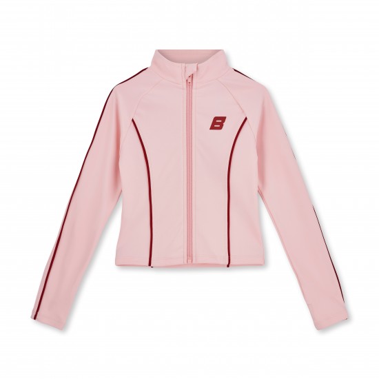 Bonini Pink/Burgundy piping sport zipper 