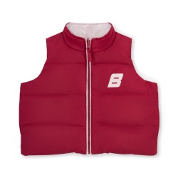 Bonini Pink reversible into Burgundy gilet 