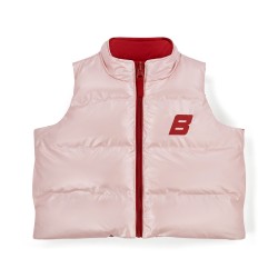 Bonini Pink reversible into Burgundy gilet 