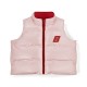 Bonini Pink reversible into Burgundy gilet 
