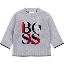 Hugo Boss grey knit jumper