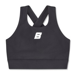 Bonini Black Aspire crop sports top