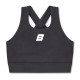 Bonini Black Aspire crop sports top