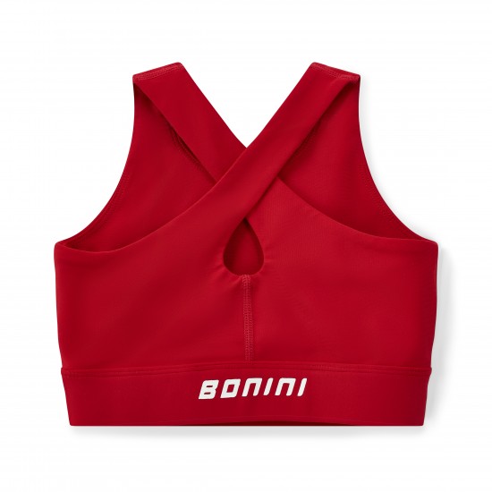 Bonini by ADEE Red Aspire crop sports top 