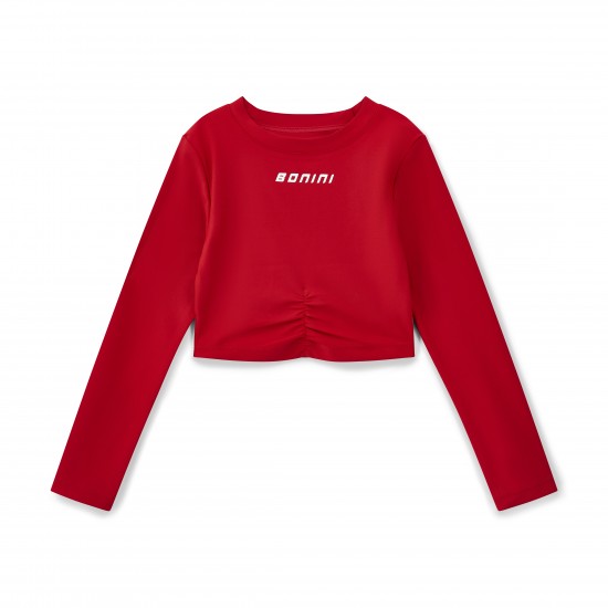 Bonini by ADEE Red Aspire long sleeve sport top 