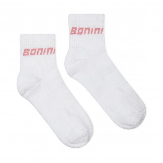 Bonini by ADEE Pink and White sport socks 