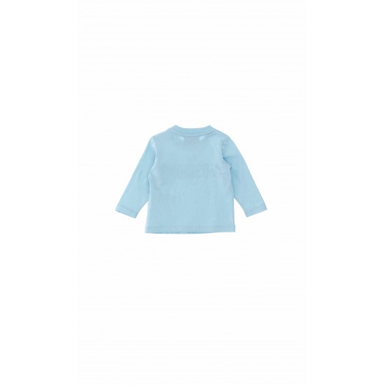 Moschino blue long sleeved top