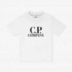 CP Company White goggle print t-shirt 