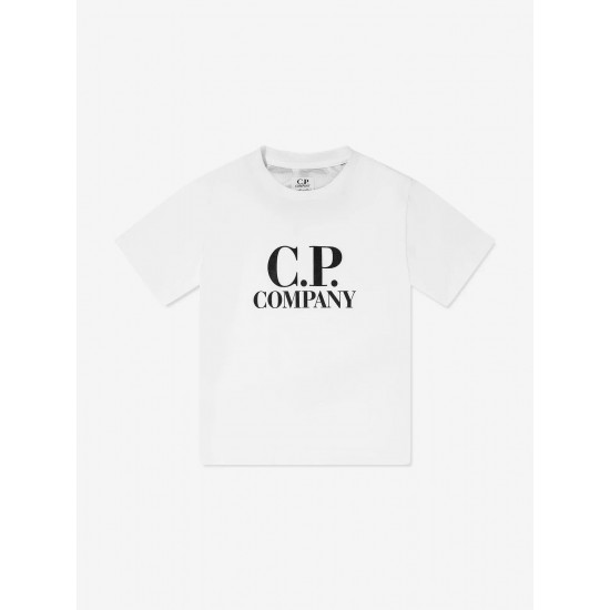 CP Company White goggle print t-shirt 