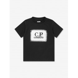 CP Company Black patch work t-shirt 