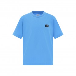 CP Company Sky Blue Azure square badge t-shirt 