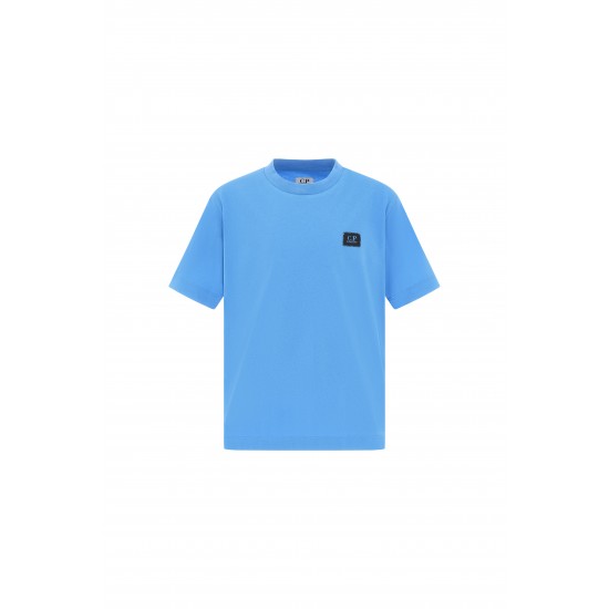 CP Company Sky Blue Azure square badge t-shirt 