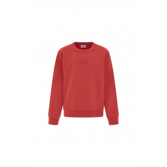 CP Company Red small logo sweater 