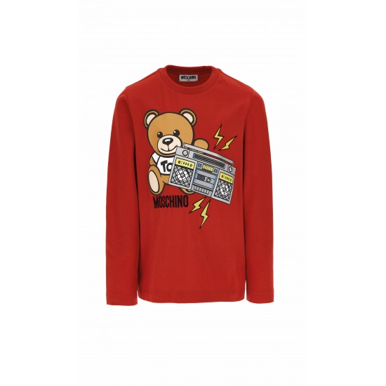 Moschino red long sleeved Top