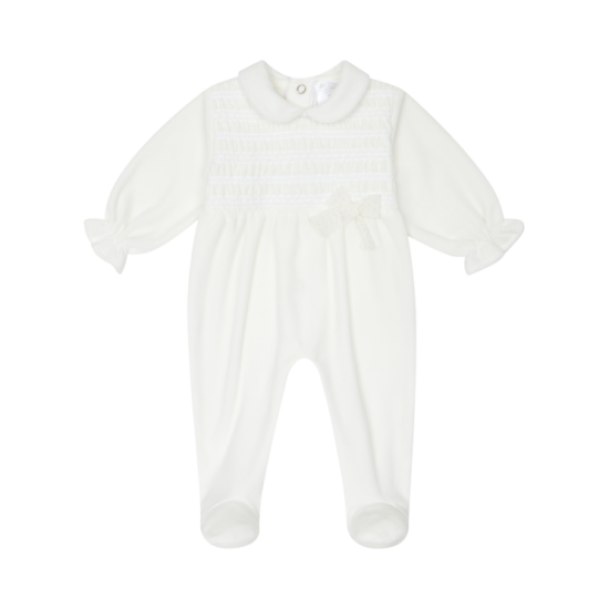 Deolinda Chic Cream pearl babygrow 