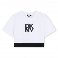DKNY White t-shirt + Black legging set 