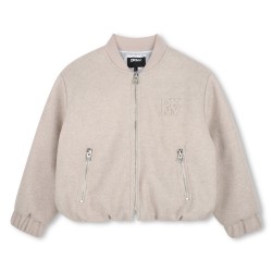 DKNY Stone zipper bomber jacket 