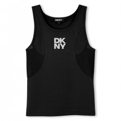 DKNY Black vest top + cycle short set 