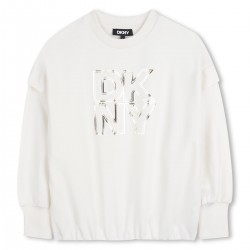 DKNY Cream/Gold logo sweater 