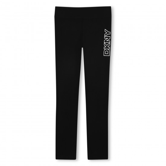 DKNY Black/White logo leggings 
