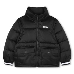 DKNY Black puffer jacket/gilet 