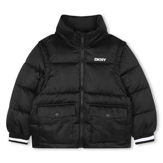 DKNY Black puffer jacket/gilet 